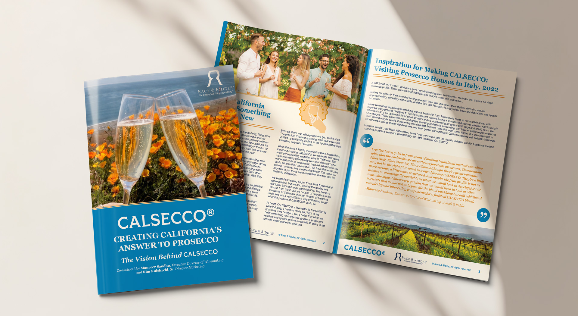 Image depicting a magazine article open on a table